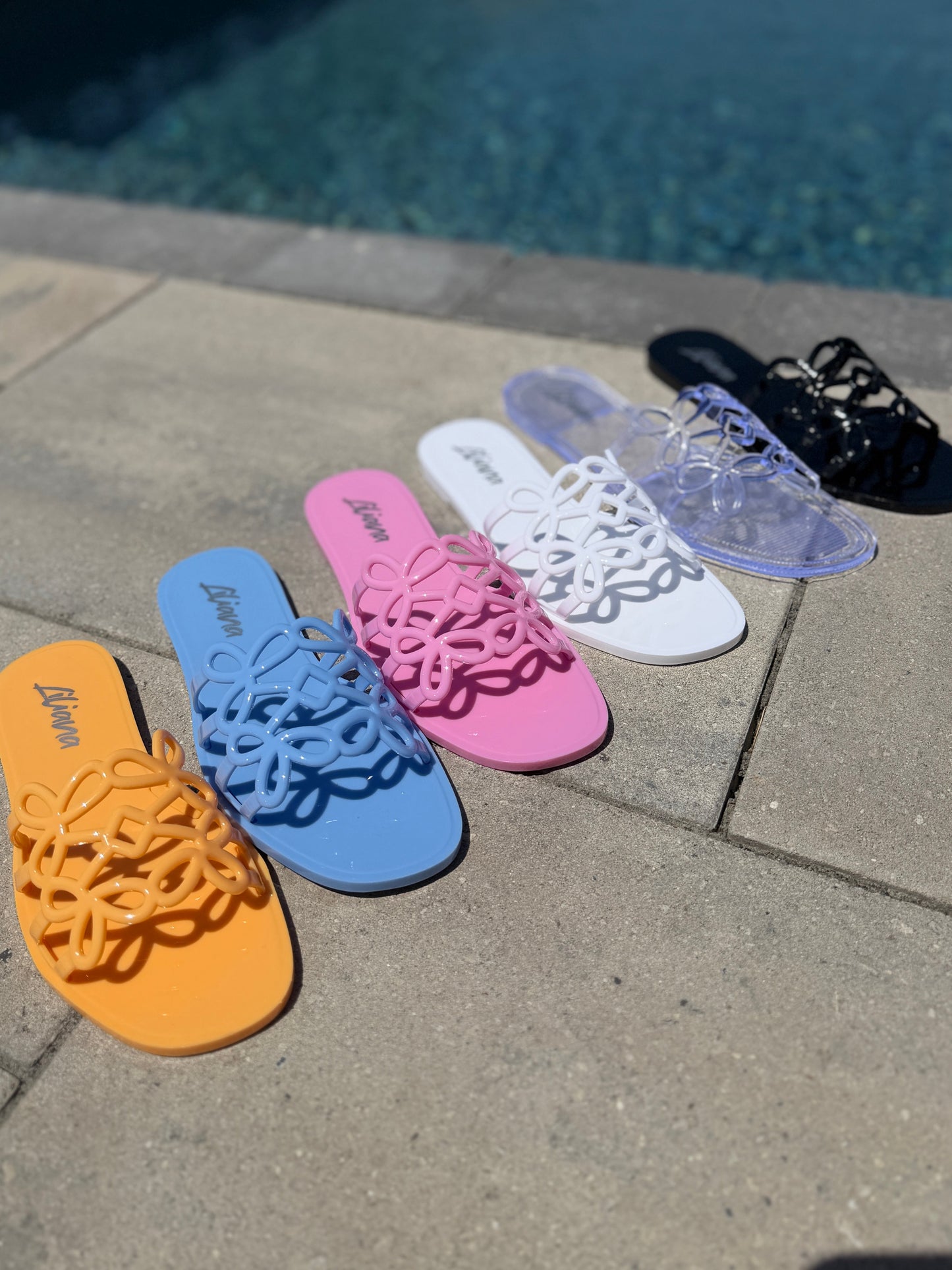 In Love Lately Jelly Sandals - Multiple Colors