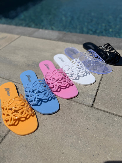 In Love Lately Jelly Sandals - Multiple Colors