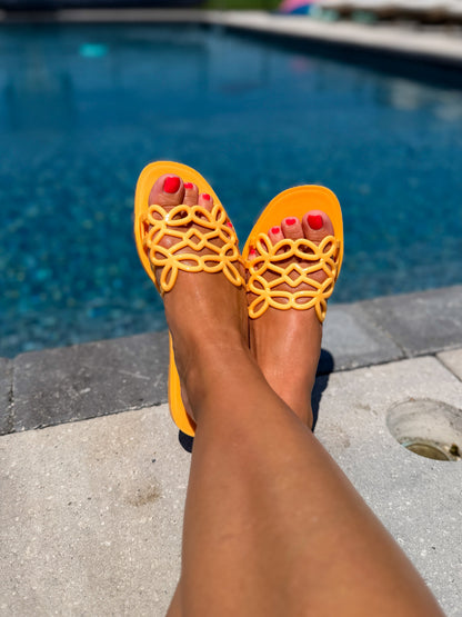 In Love Lately Jelly Sandals - Multiple Colors
